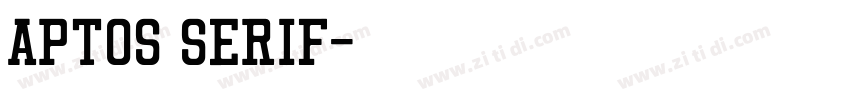 aptos serif字体转换